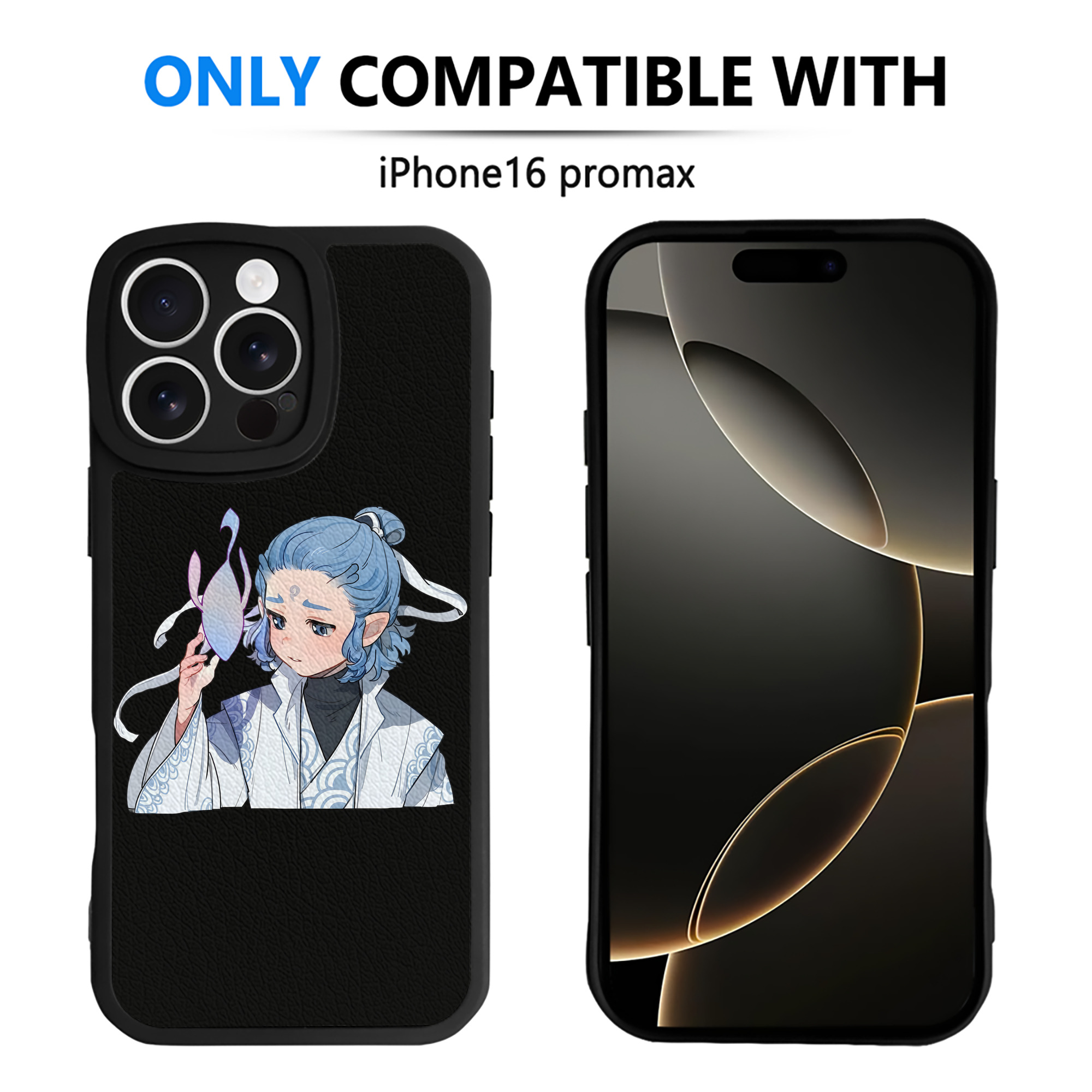 （画像用） Ne Zha 2 ナタ 魔童の大暴れ 【iPhone 16シリーズ対応】シリコンスマホケース（レザー調） 材質：シリコン
